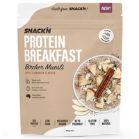Snackn' Protein Breakfast Bircher Muesli Apple Cinammon Flavour - 450g