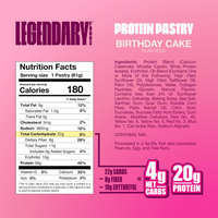 Legendary Birthday Cake  Protein Pastry