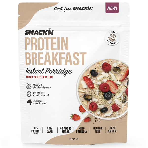 Snackn' Protein Instant Porridge Mixed Berry Flavour - 450g