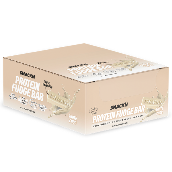 Snack'N Protein Fudge Bar White Chocolate Box x 12