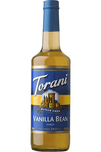 Torani Sugar Free Syrup 750ml Vanilla Bean