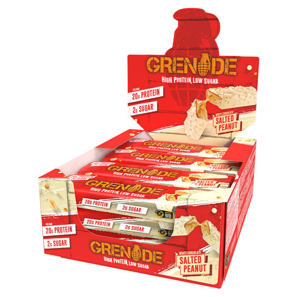 GRENADE White Chocolate salted Peanut Protein Bar
