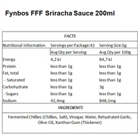 FFF - SRIRACHA SAUCE 200ml