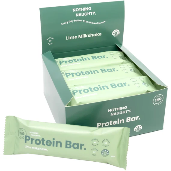 Nothing Naughty Lime Milkshake Protein Bar