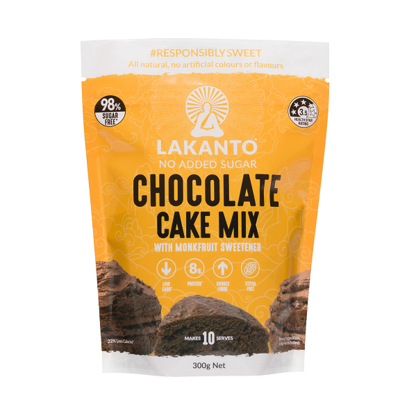 Lakanto Chocolate Cake Mix 98% Sugar-Free 300gm