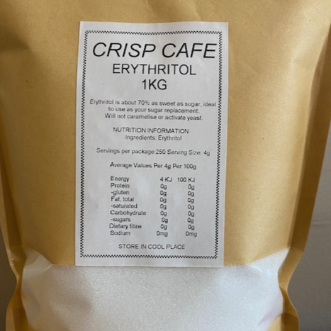 CRISP Erythritol Sweetner 1 KG Bag