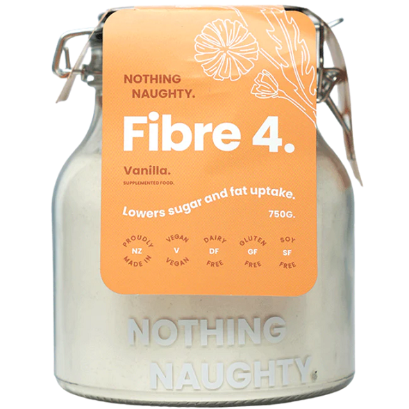 Nothing Naughty Vanilla Fibre 4 Prebiotic - 750g Jar