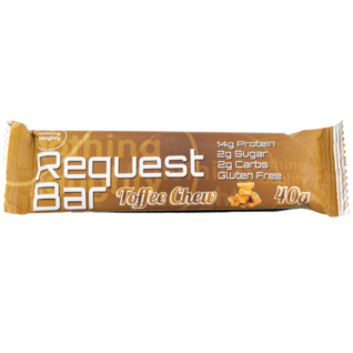 Nothing Naughty Toffee Request Low Carb Protein Bar