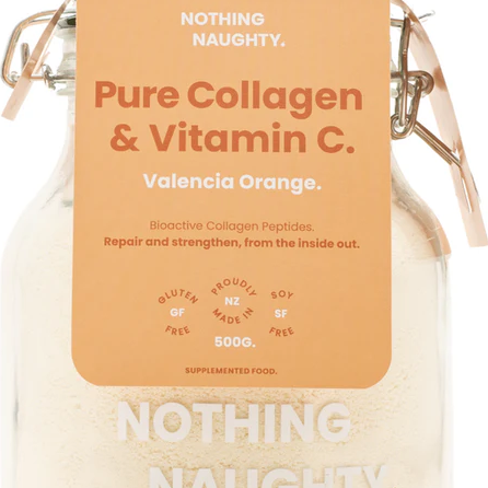 Nothing Naughty Pure Collagen & Vitamin C Orange 500g