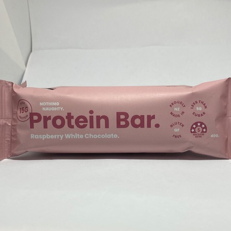 Nothing Naughty Raspberry White Chocolate Protein Bar