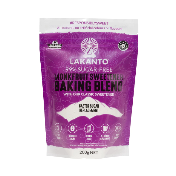 Lakanto Baking Blend Monkfruit Sweetener - Caster Sugar Substitute 200gm